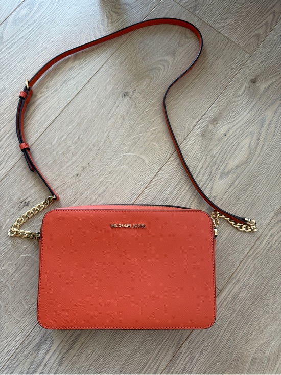 Michael Kors Handbags - Michael Kors 💯Genuine | Brand New| Saffiano Leather Cossbody bag | Coral Orange🧡